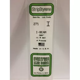 Profile I 1.5x350mm Ref: 271 - Evergreen Evergreen S1370271 - 1