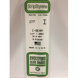 Profile I 6.3x350mm Ref: 277 - Evergreen Evergreen S1370277 - 1