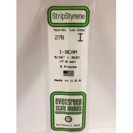 Profile I 7.9x350mm Ref: 278 - Evergreen Evergreen S1370278 - 1