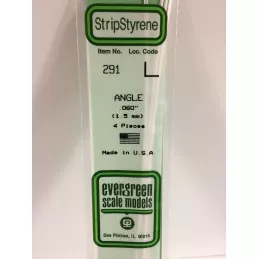Profilé L 1.5x350mm Ref : 291 - Evergreen Evergreen S1370291 - 1