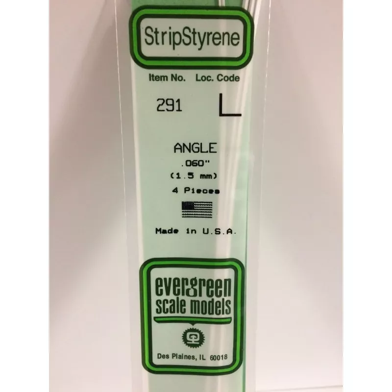 Profile L 1.5x350mm Ref: 291 - Evergreen Evergreen S1370291 - 1