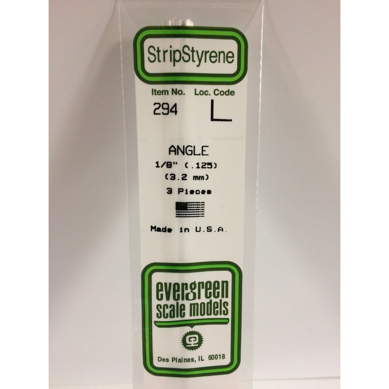 Profile L 3.2x350mm Ref: 294 - Evergreen Evergreen S1370294 - 1