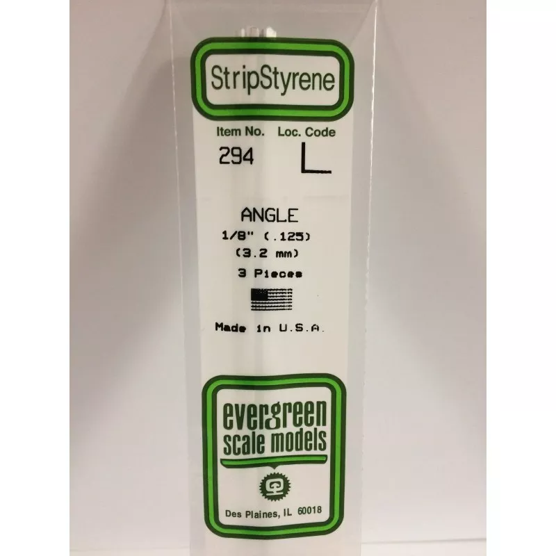 Profile L 3.2x350mm Ref: 294 - Evergreen Evergreen S1370294 - 1