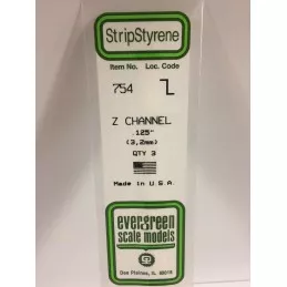 Profile Z 3.2x350mm Ref: 754 - Evergreen Evergreen S1370754 - 1