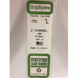 Profile Z 4.0x350mm Ref: 755 - Evergreen Evergreen S1370755 - 1