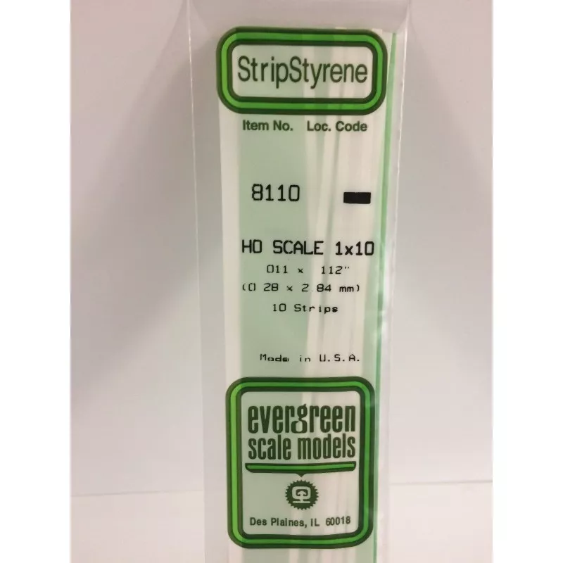 Wand HO 0.3x2.8x350mm Ref: 8110 - Evergreen Evergreen S1378110 - 1