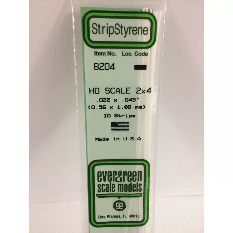 Wand HO 0.6x1.1x350mm Ref: 8204 - Evergreen Evergreen S1378204 - 1