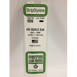 Wand HO 0.6x1.7x350mm Ref: 8206 - Evergreen Evergreen S1378206 - 1