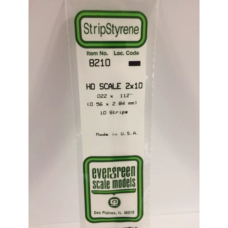 Wand HO 0.6x2.8x350mm Ref: 8210 - Evergreen Evergreen S1378210 - 1