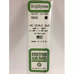 Wand HO 1.7x1.7x350mm Ref: 8606 - Evergreen Evergreen S1378606 - 1