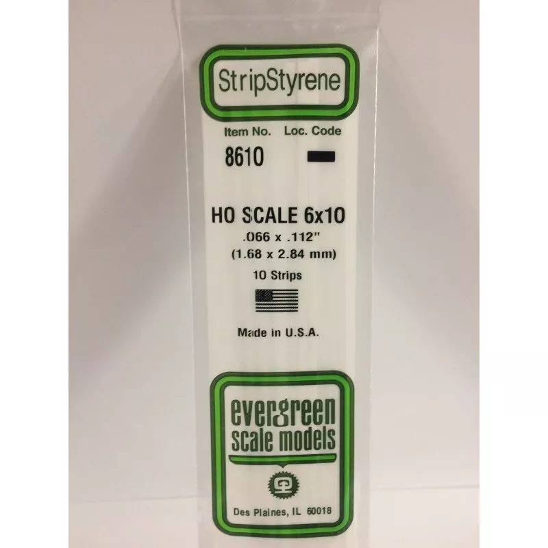 Wand HO 1.7x2.8x350mm Ref: 8610 - Evergreen Evergreen S1378610 - 1