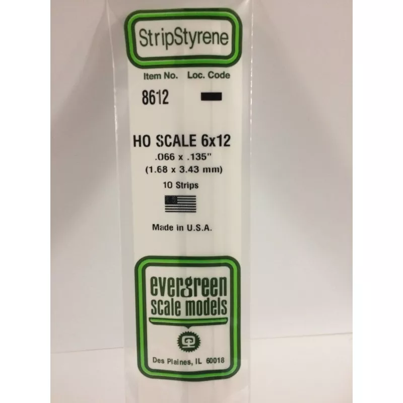 Wand HO 1.7x3.4x350mm Ref: 8612 - Evergreen Evergreen S1378612 - 1