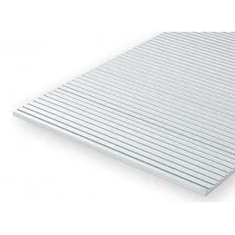 Ribbed plate flank wagon scale O 1.0x1.69x150x300mm Ref: 4067 - Evergreen Evergreen S1374067 - 2