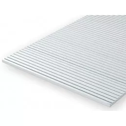 Ribbed plate flank car traveler 0.75x1.21x150x300mm Ref: 3047 - Evergreen Evergreen S1373047 - 2