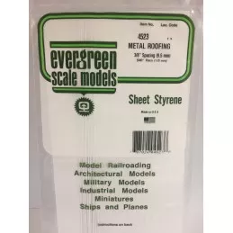 Plaque type bardage toit métallique 1.0x9.5x150x300mm Ref : 4523 - Evergreen Evergreen S1374523 - 1
