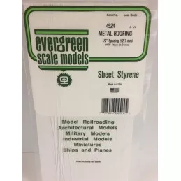 Plaque type bardage toit métallique 1.0x12.7x150x300mm Ref : 4524 - Evergreen Evergreen S1374524 - 1