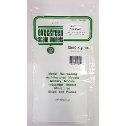 Plaque rainurée en escalier 1.0x1.0x150x300mm Ref : 4041 - Evergreen Evergreen S1374041 - 1