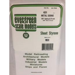 Plate type metal corrugated 1.0x0.75x150x300mm Ref: 4525 - Evergreen Evergreen S1374525 - 1
