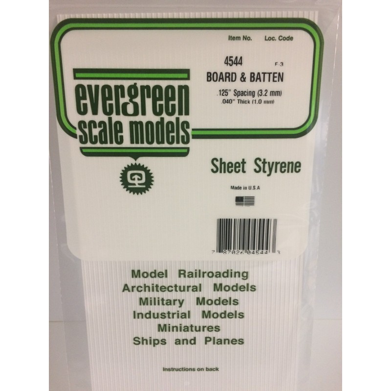 Plate type metal ribbed 1.0x3.2x150x300mm Ref: 4544 - Evergreen Evergreen S1374544 - 1