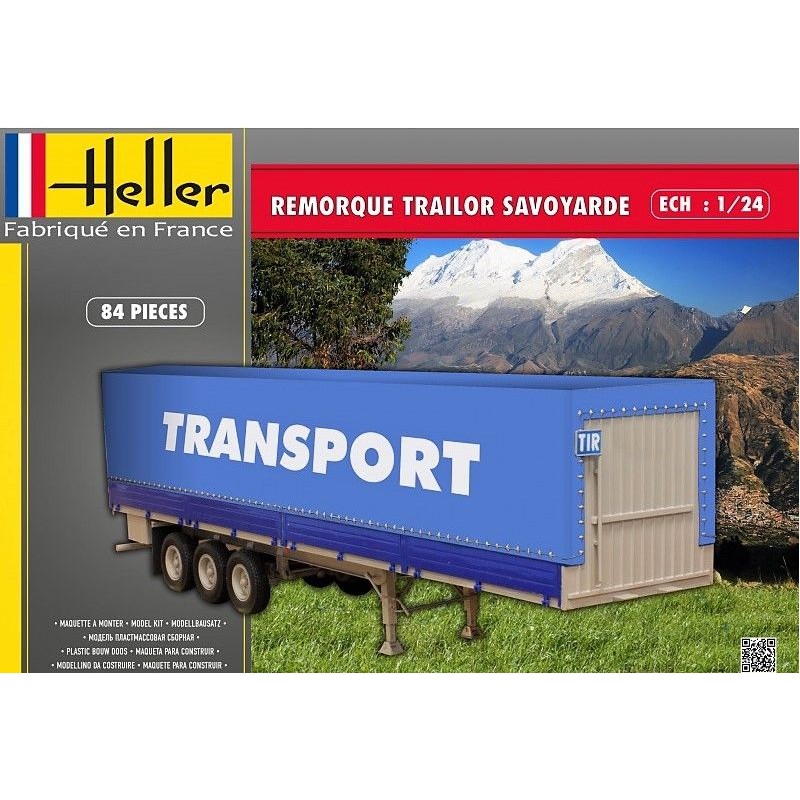 Remorque Trailer Savoyarde 1/24 Heller Heller 80771 - 1