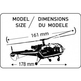 Alouette III Gendarmerie 1/72 Heller + colle et peintures Heller HEL-56286 - 2