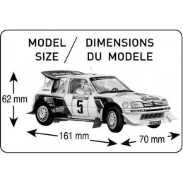 Peugeot 205 EV2 1/24 Heller + colle et peintures Heller HEL-56716 - 2