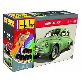 Renault 4 CV 1/24 Heller + glues and paints Heller HEL-56762 - 1