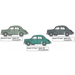 Renault 4 CV 1/24 Heller + glues and paints Heller HEL-56762 - 2