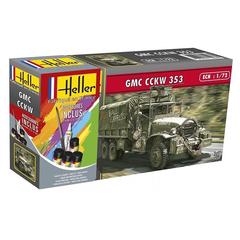 GMC CCKW 353 1/72 Heller + glues and paints Heller 56996 - 1