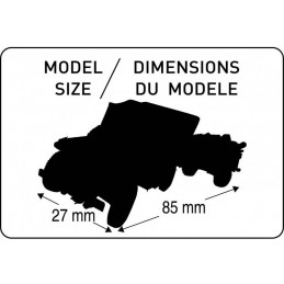 Jeep Willys US 1/4 TON Truck & Trailer 1/72 Heller + colle et peintures Heller 56997 - 2