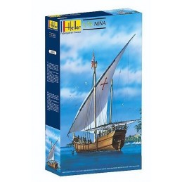 Bateau Nina 1/75 Heller + colle et peintures Heller HEL-56815 - 1