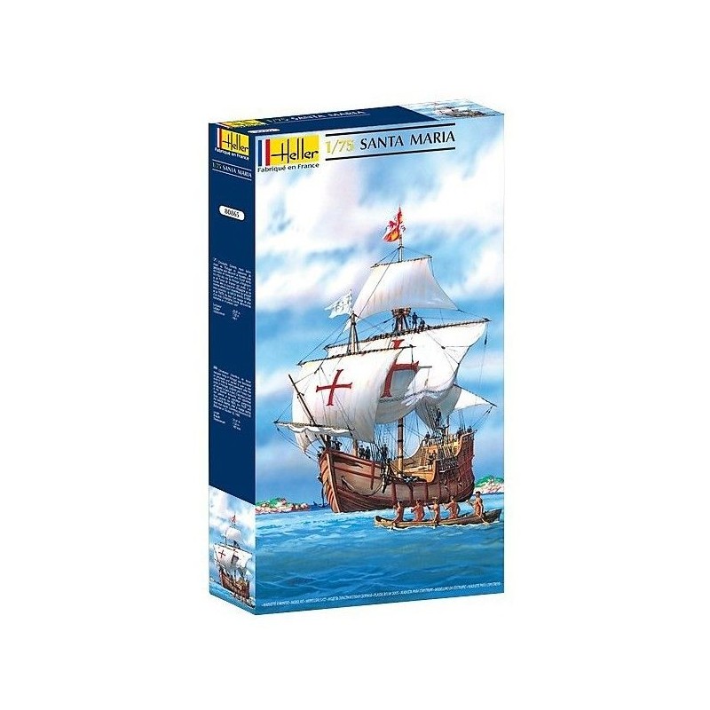 Bateau Santa Maria 1/75 Heller + colle et peintures Heller 56865 - 1