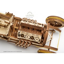 Car U - 9 "Grand Prix" Puzzle 3D wood UGEARS UGEARS UG-70044 - 6