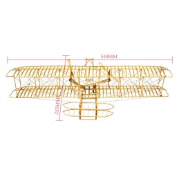 Wright Flyer - I 1/13 laser cutting wood, static model DW Hobby DW Hobby - Dancing Wings Hobby VC01 - 11