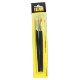 Set of 4 brushes No. 3/0 - 3-6-10 Heller Heller H9901 - 1