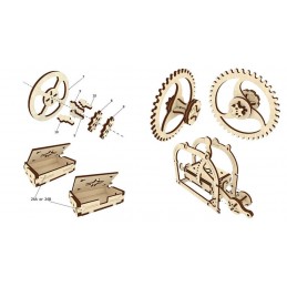 Tractor Puzzle 3D wood UGEARS UGEARS UG-70001 - 7