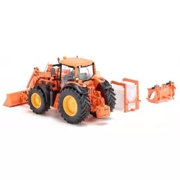 Tractor John Deere 7430 with charger 735, orange 1/32 Wiking Wiking 077342 - 5