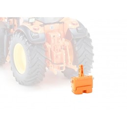 Tractor John Deere 7430 with charger 735, orange 1/32 Wiking Wiking 077342 - 7