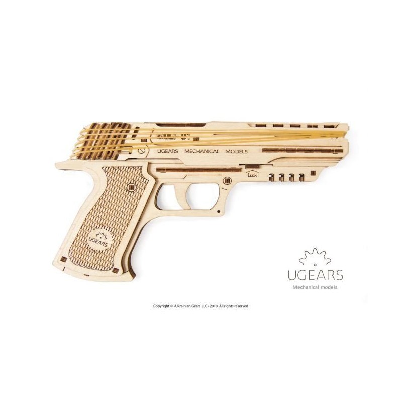 Pistolet Wolf-01 3D bois UGEARS UGEARS UG-70047 - 1