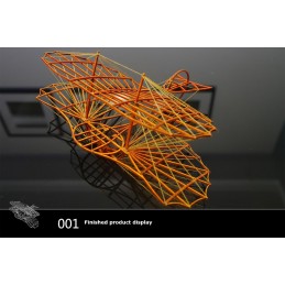 Glider Otto Lilienthal laser cutting wood, static model DW Hobby DW Hobby - Dancing Wings Hobby VA02 - 4