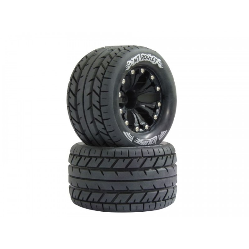 1/10 MT-Rocket soft tires + rim 2.8 "black Louise RC Louise RC 052852 - 1