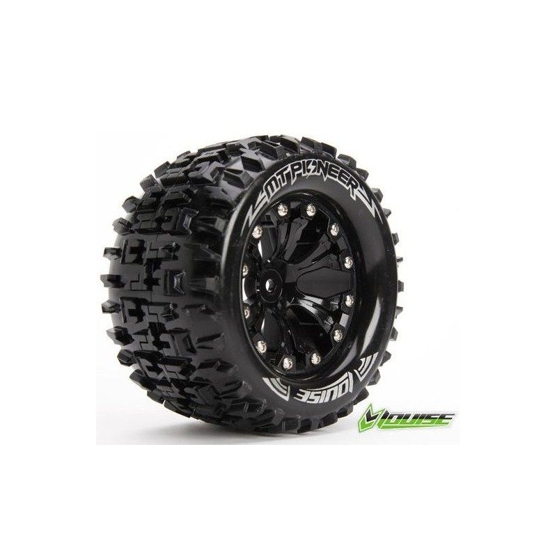 1/10 MT-Pioneer soft tires + rim 2.8 "black Louise RC Louise RC 052855 - 1