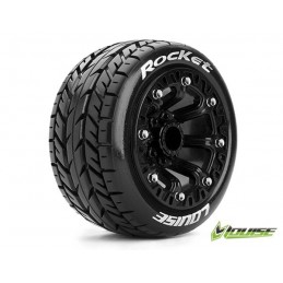 Tires 1/10 ST-Rocket soft + rim 2.8" Black Louise RC Louise RC 052864 - 1