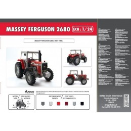 Tracteur Massey-Ferguson 2680 1/24 Heller Heller 81402 - 2