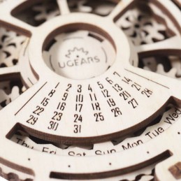 Calendrier mécanique 3D bois UGEARS UGEARS UG-70036 - 3