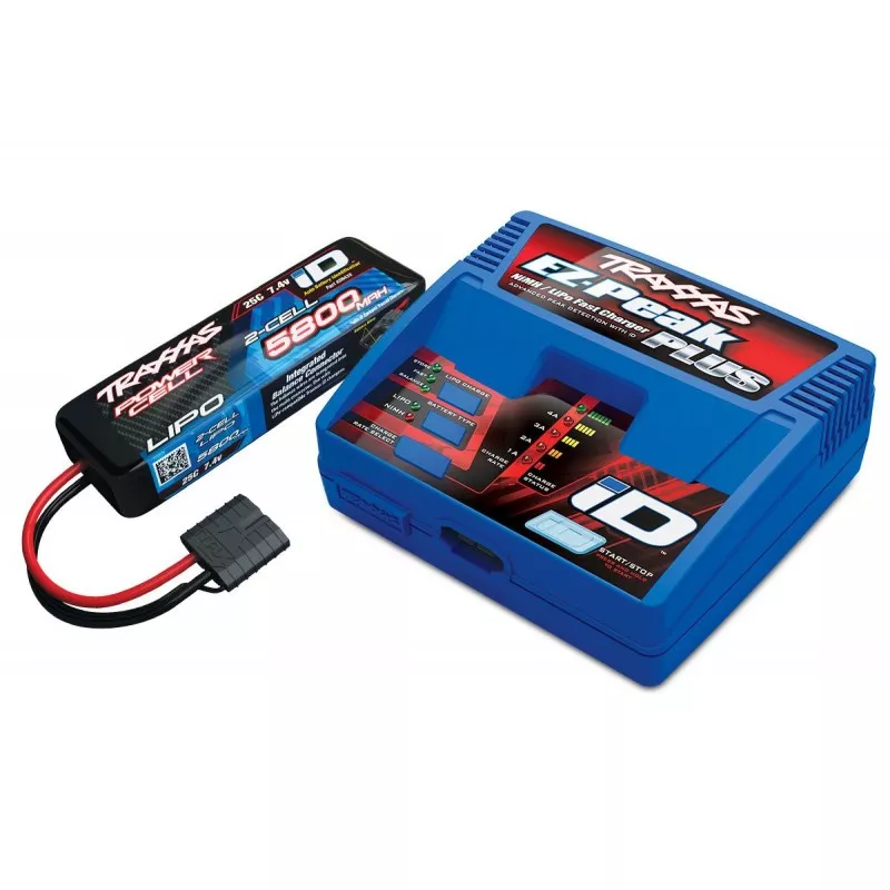 Chargeur rapide 40W 2970G + Lipo 2S 5800mAh 2843X Traxxas Traxxas TRX-2992G - 1