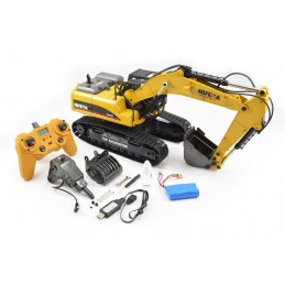 Full metal RC excavator 23CH V4 1/14 2.4Ghz - HuiNa HuiNa Toys CY1580 - 16