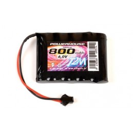 Car battery Ni-Mh 800mAh 6.0V Pirate Jungle T2M T4935/01 - 1