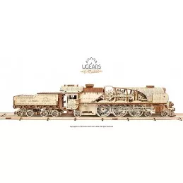 Locomotive steam train V-Express Puzzle 3D wood UGEARS UGEARS UG-70058 - 2