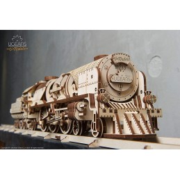 Locomotive à vapeur train V-Express Puzzle 3D bois UGEARS UGEARS UG-70058 - 5